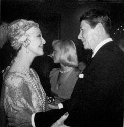 Loretta Young and Ronald Reagan